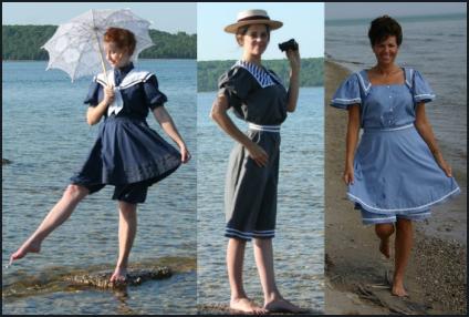 Victorian store swimming costume